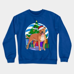 Staffordshire Bull Terrier Dog Christmas Tree Decoration Crewneck Sweatshirt